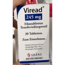 Изображение препарта из Германии: Виреад Viread 245 mg /30 шт