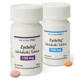 Изображение препарта из Германии: Иделалисиб Idelalisib (Зиделиг Zydelig) 100 мг/60 таблеток