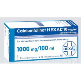 Изображение препарта из Германии: Кальциумфолинат Calciumfolinat 1000mg/100ml 1 флакон