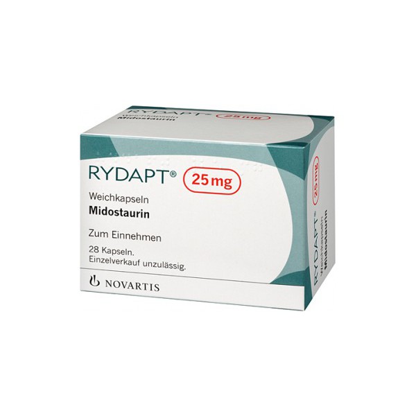 Райдапт (Мидостаурин) RYDAPT  25 мг/4X28 капсул