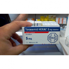 Изображение препарта из Германии: Торасемид TORASEMID 5 mg - 100 Шт