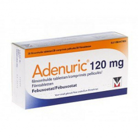 Изображение препарта из Германии: Аденурик Adenuric 120 мг /84 таблеток